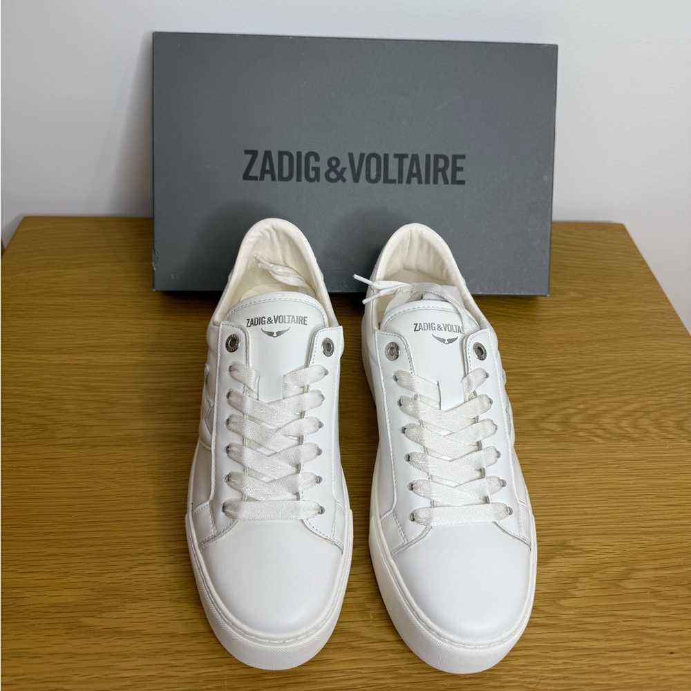 New in Box Zadig & Voltaire La Flash Low-Top Platform Sneakers SZ EU 41 / US 10 - Picture 8 of 13